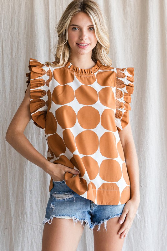 Out the Door Blouse - Toffee