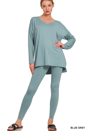 BLACK FRIDAY EXCLUSIVE! - You Can't Resist This Loungewear Set - Blue Grey