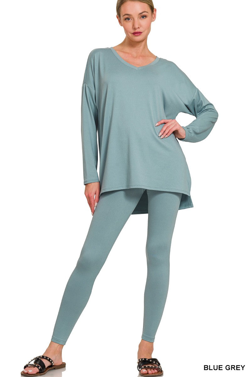 BLACK FRIDAY EXCLUSIVE! - You Can't Resist This Loungewear Set - Blue Grey