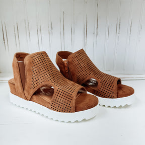 Amy Platform Sandal - Tan