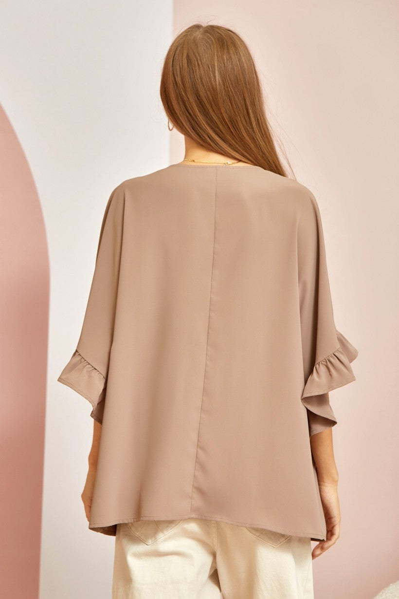 Close to Me Blouse - Mocha