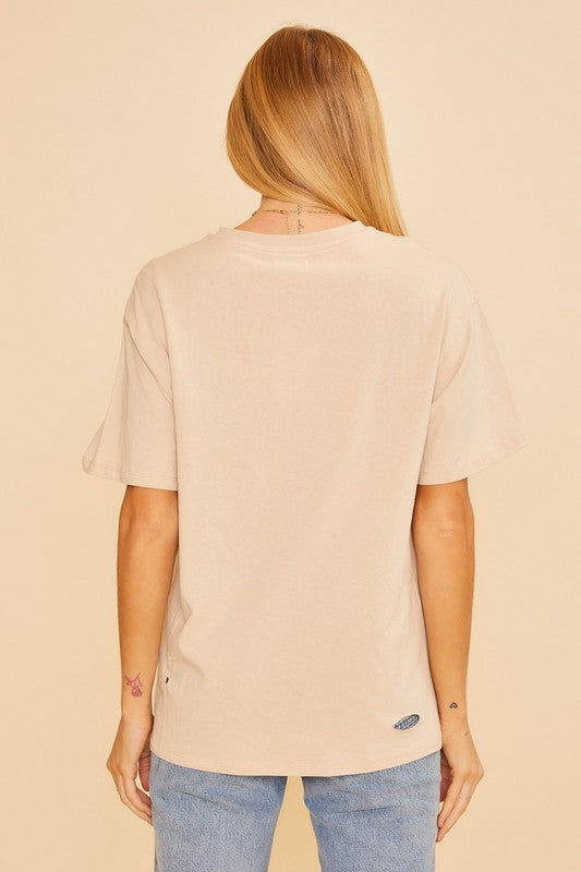 Rebel Distressed Graphic Tee