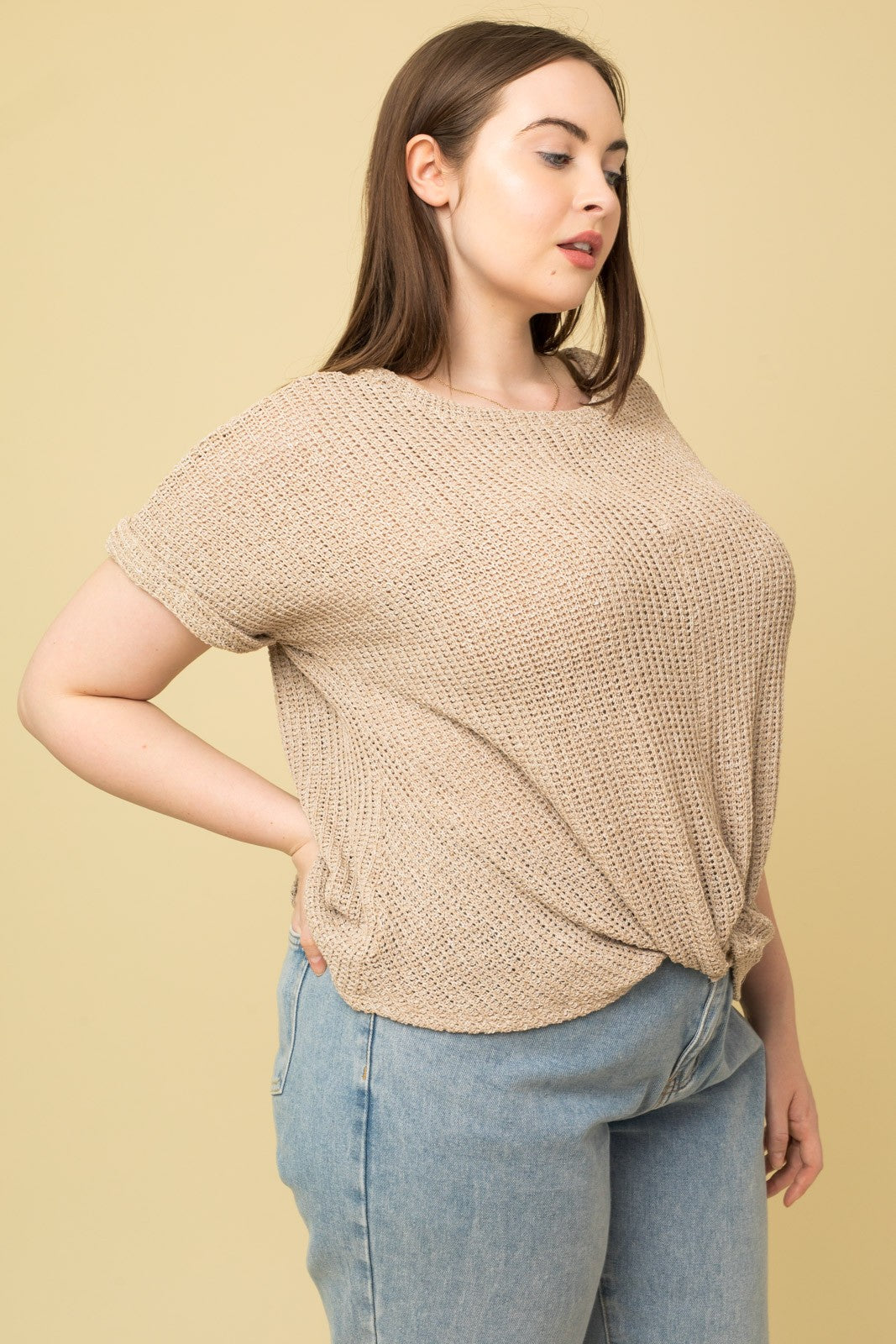 Say You Do Twist Front Top