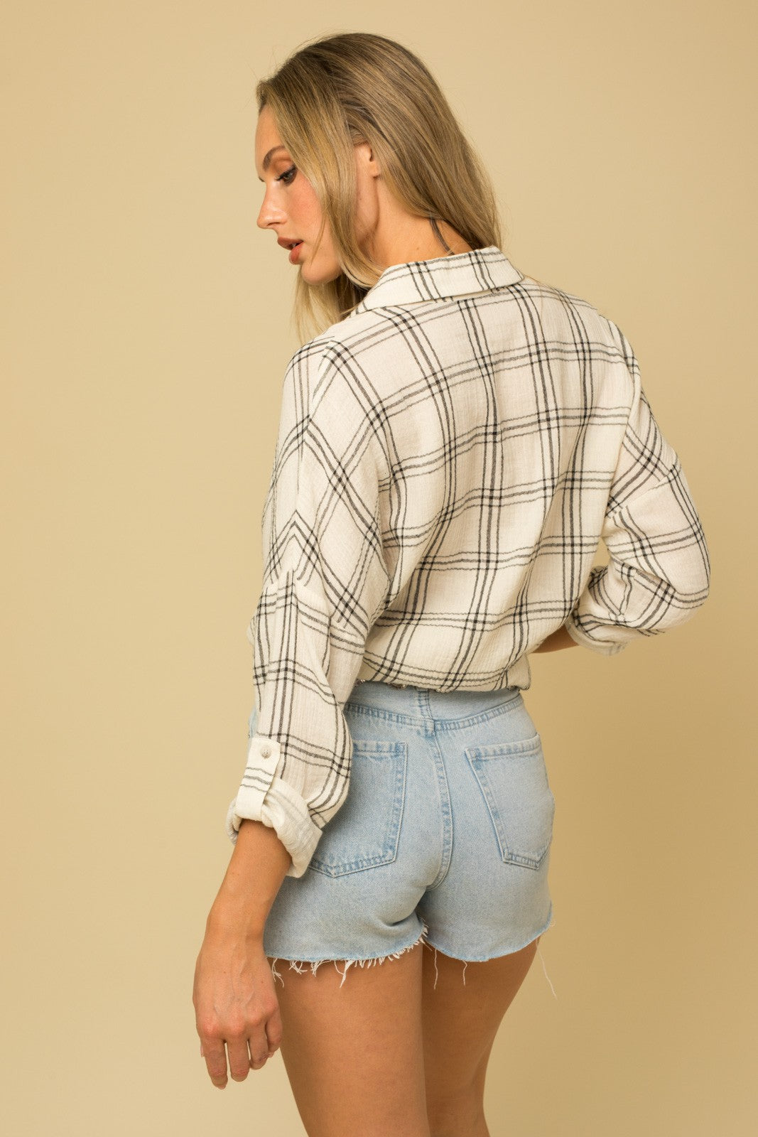 Here's to Today Plaid Button Down