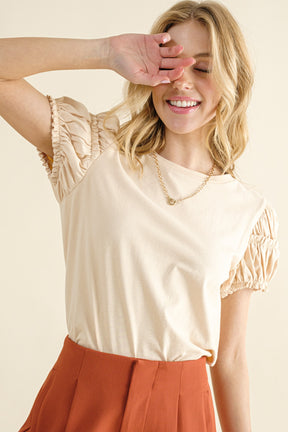 In Your Eyes Puff Sleeve Top