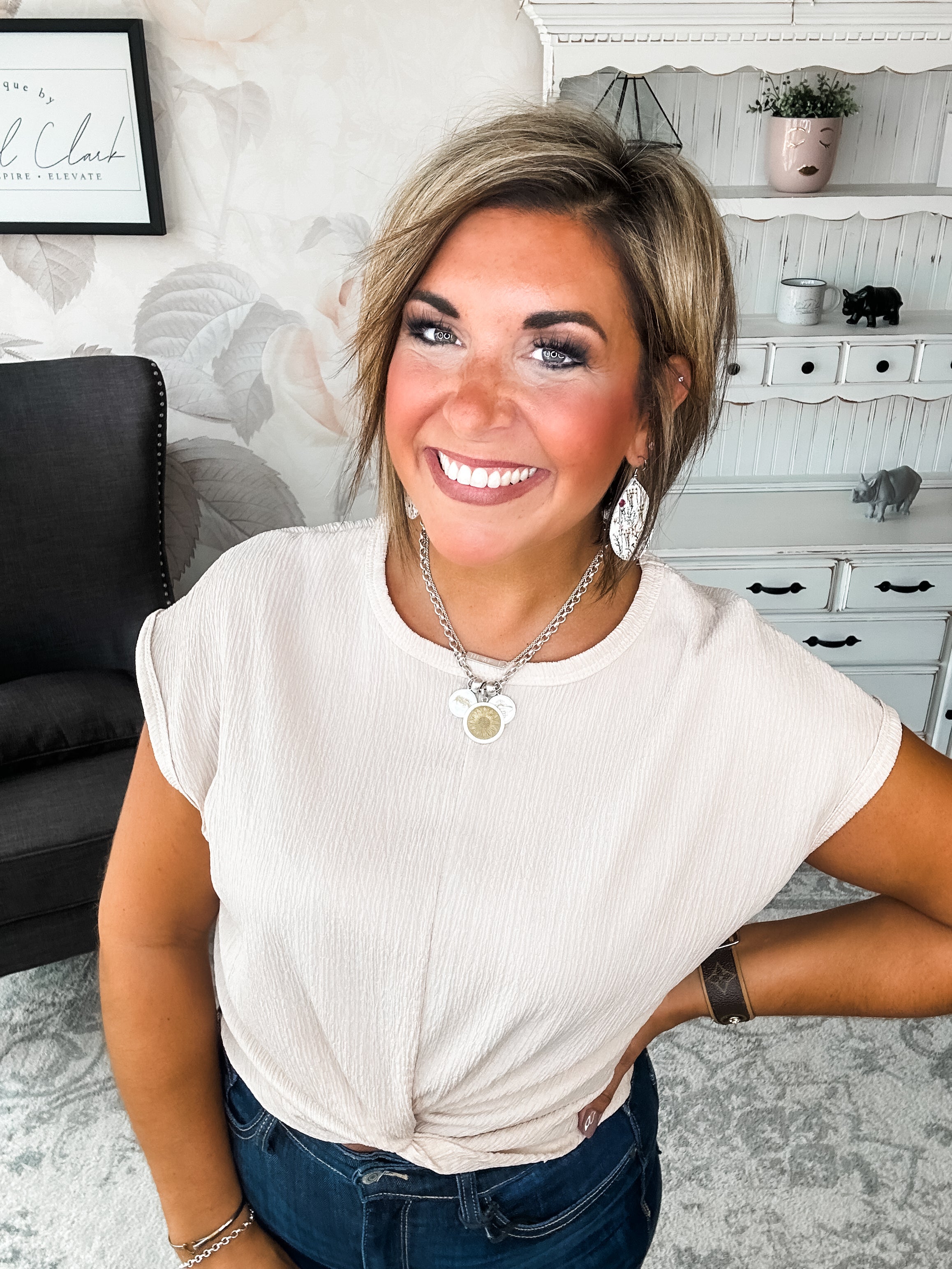 Just Like You Top - Taupe