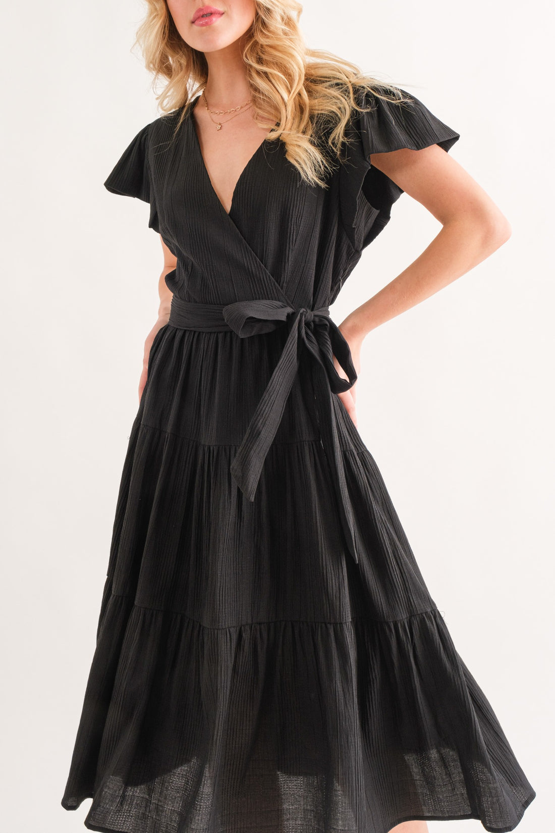 A LEAP OF FAITH MIDI DENIM SKIRT