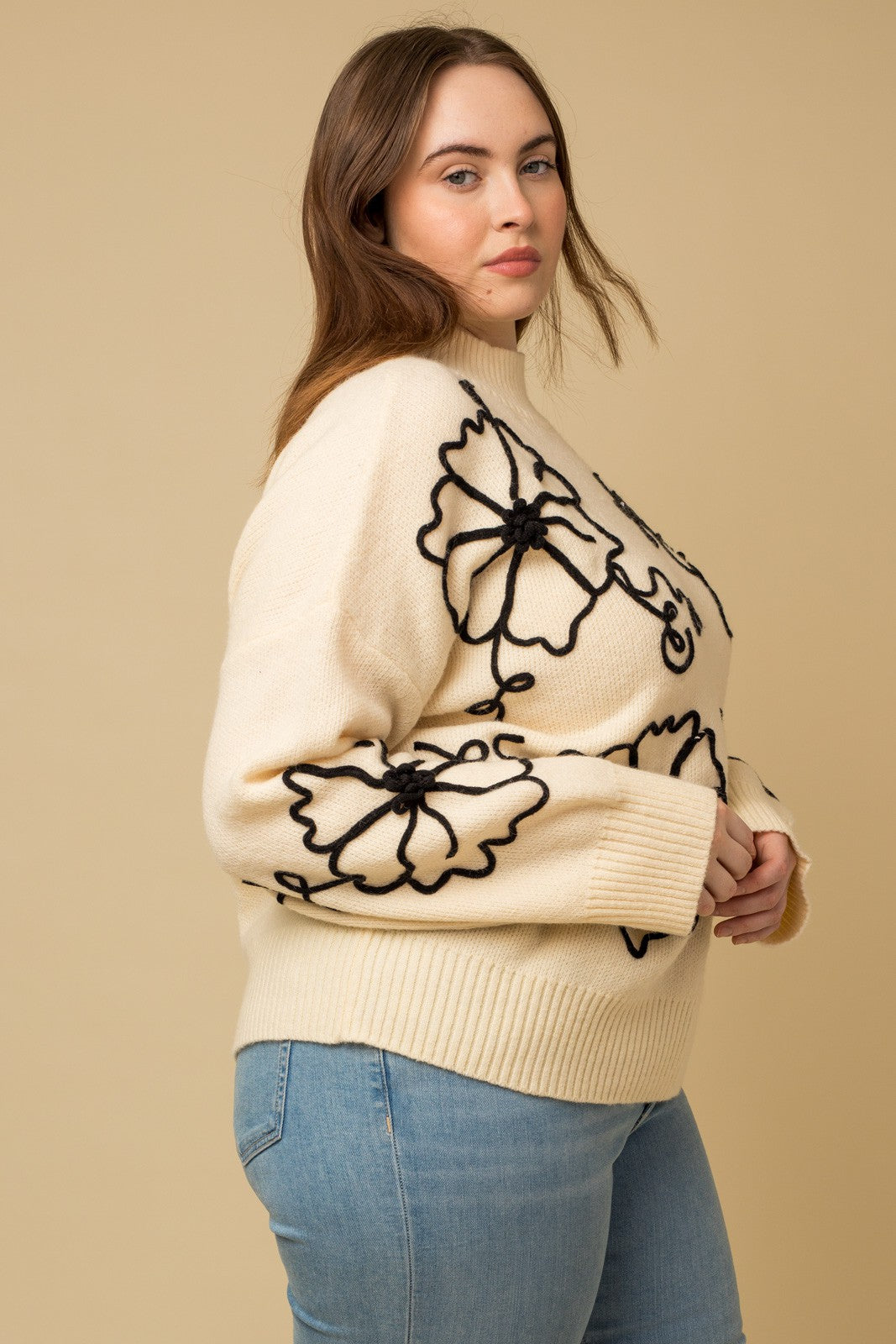 Feel Good Stuff Mock Neck Sweater