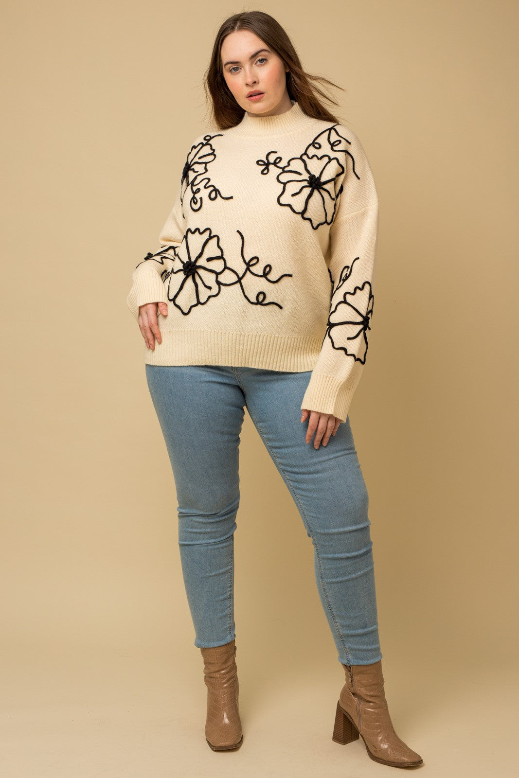 Feel Good Stuff Mock Neck Sweater