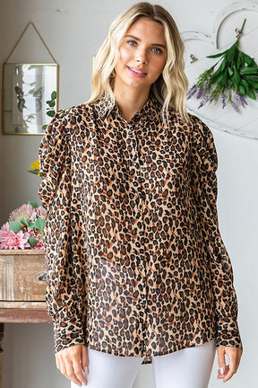 Watch Over You Leopard Blouse