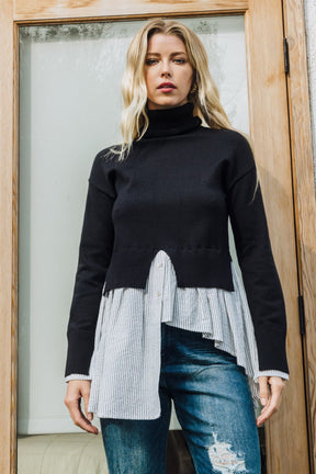 Slow It On Down Layered Knit Top