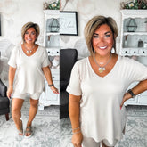 Waiting For You Lounge Set - Sand Beige