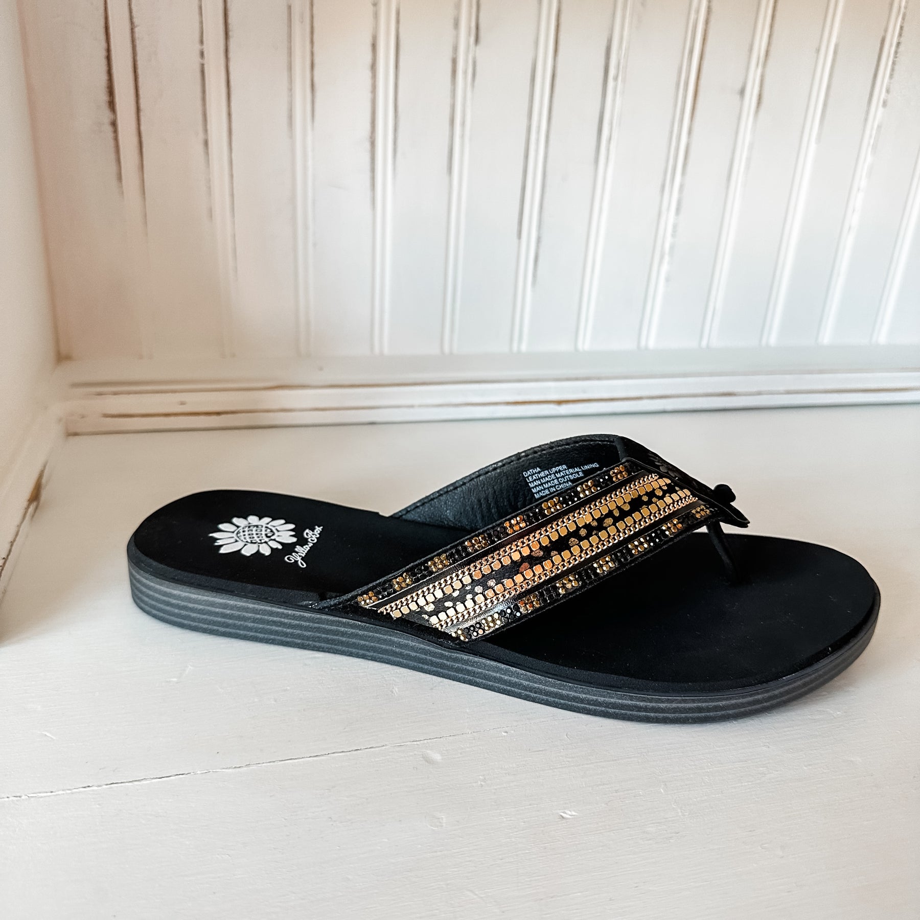 Datha Flip Flop Sandal - Black