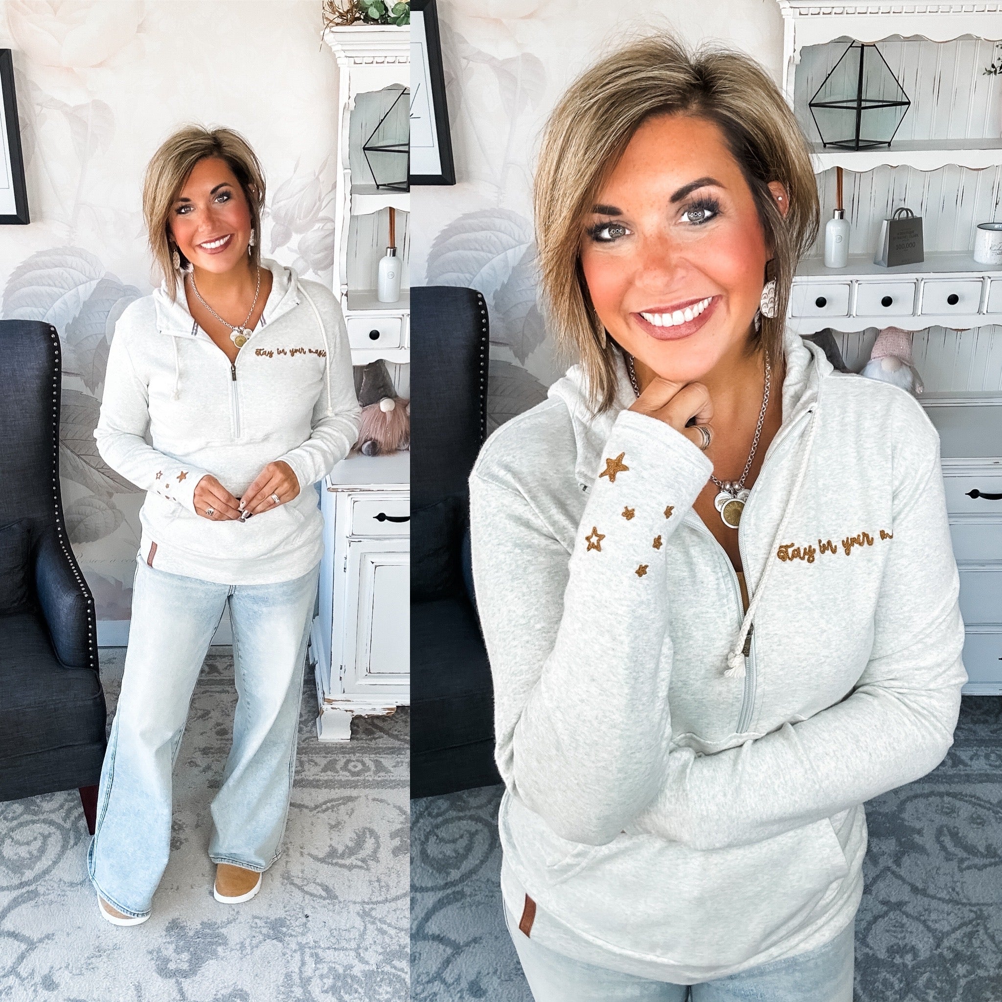 Ampersand Avenue - Halfzip Hoodie In Your Magic