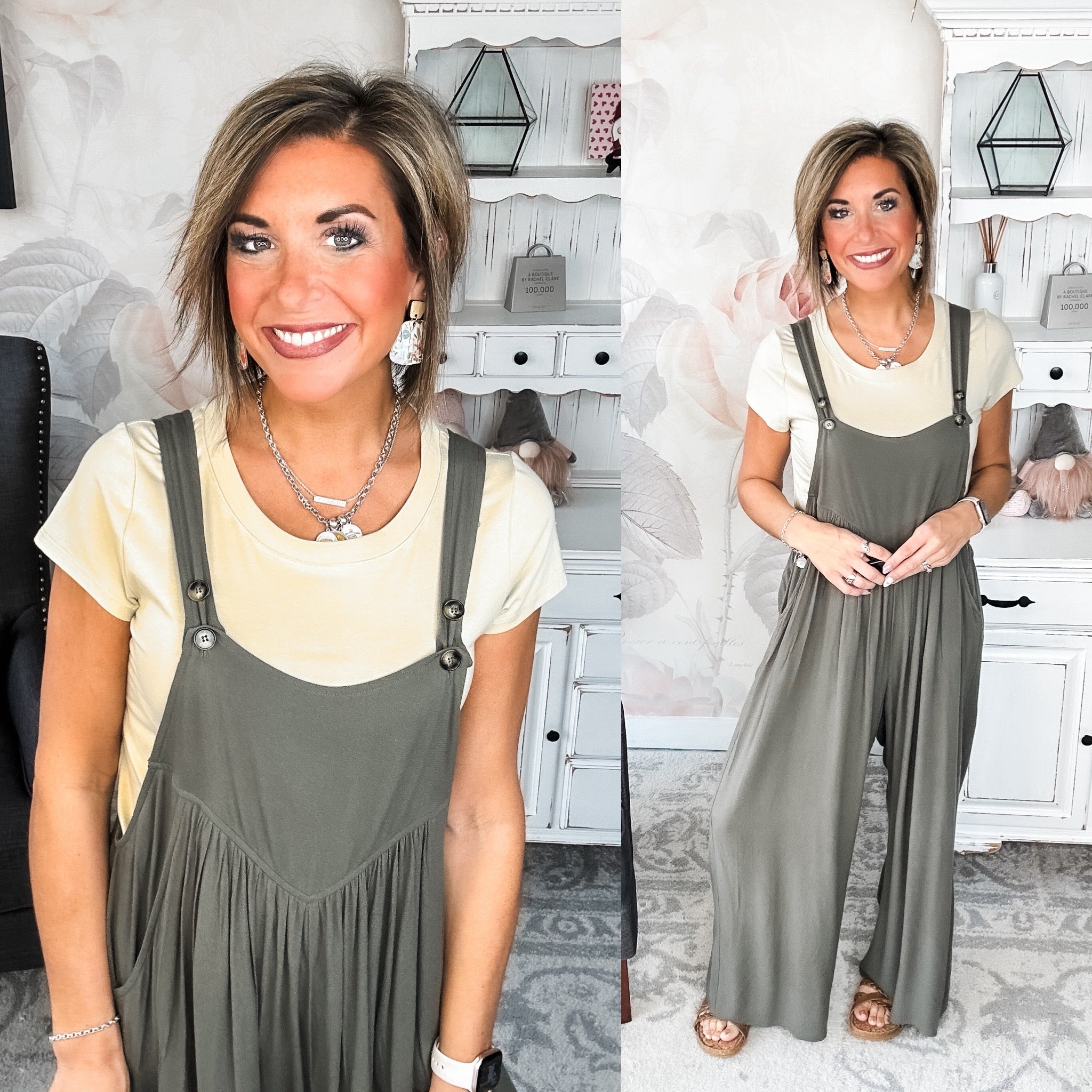 Now or Never Jumpsuit - Olive
