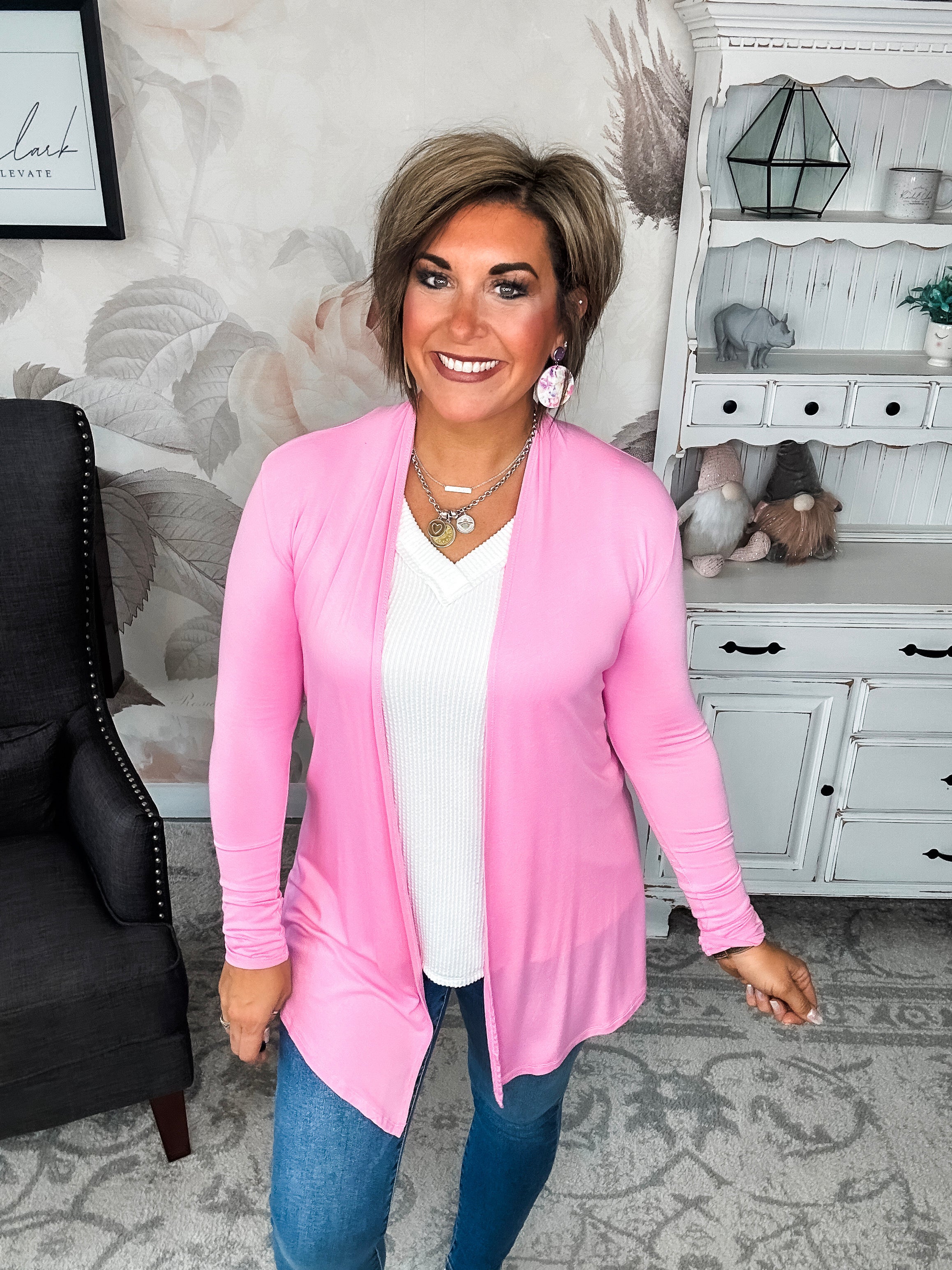 Love Never Fades Cardigan - Pink