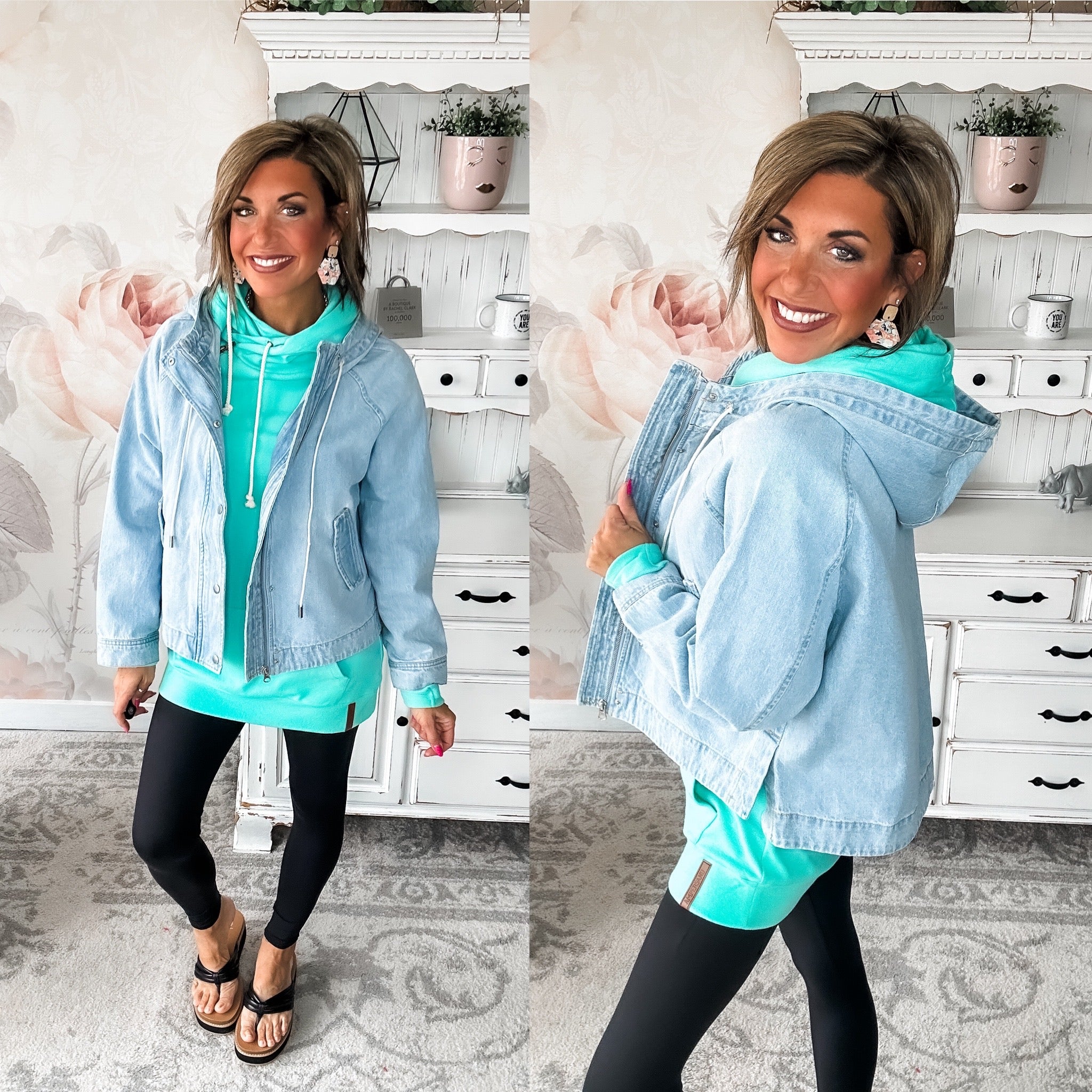 All That She Wants Hooded Jean Jacket