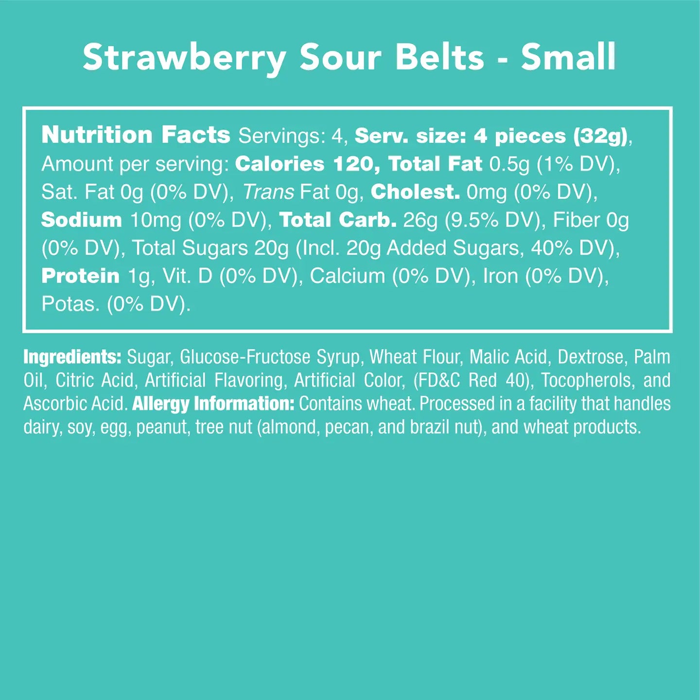 Candy Club - Strawberry Sour Belts