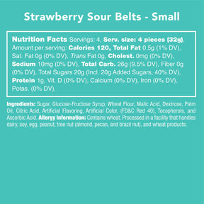 Candy Club - Strawberry Sour Belts