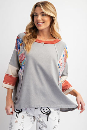 All I See Is You Tunic Top - Heather Grey