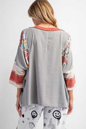 All I See Is You Tunic Top - Heather Grey