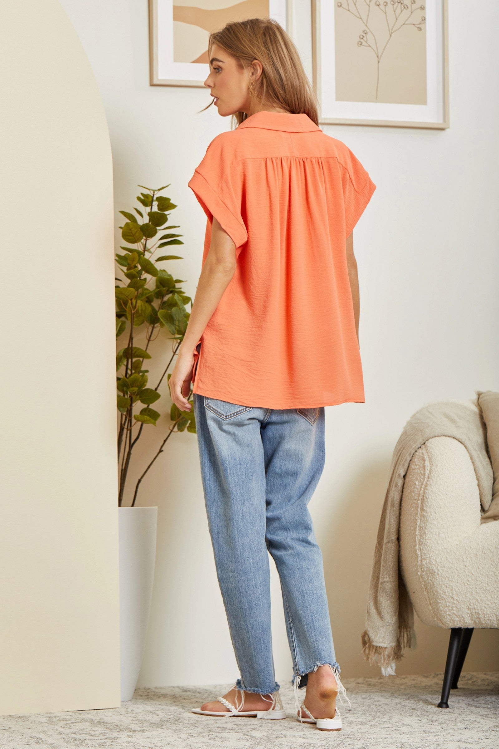 Story Of My Life Blouse - Persimmon