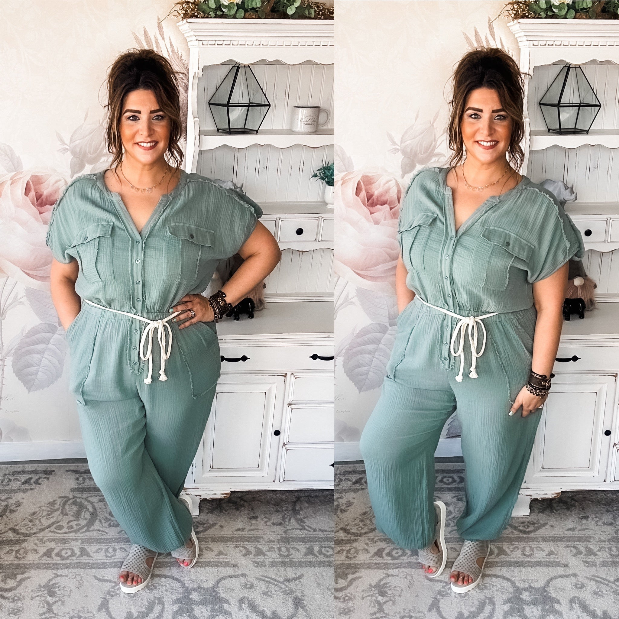 One More Time Utility Jumpsuit