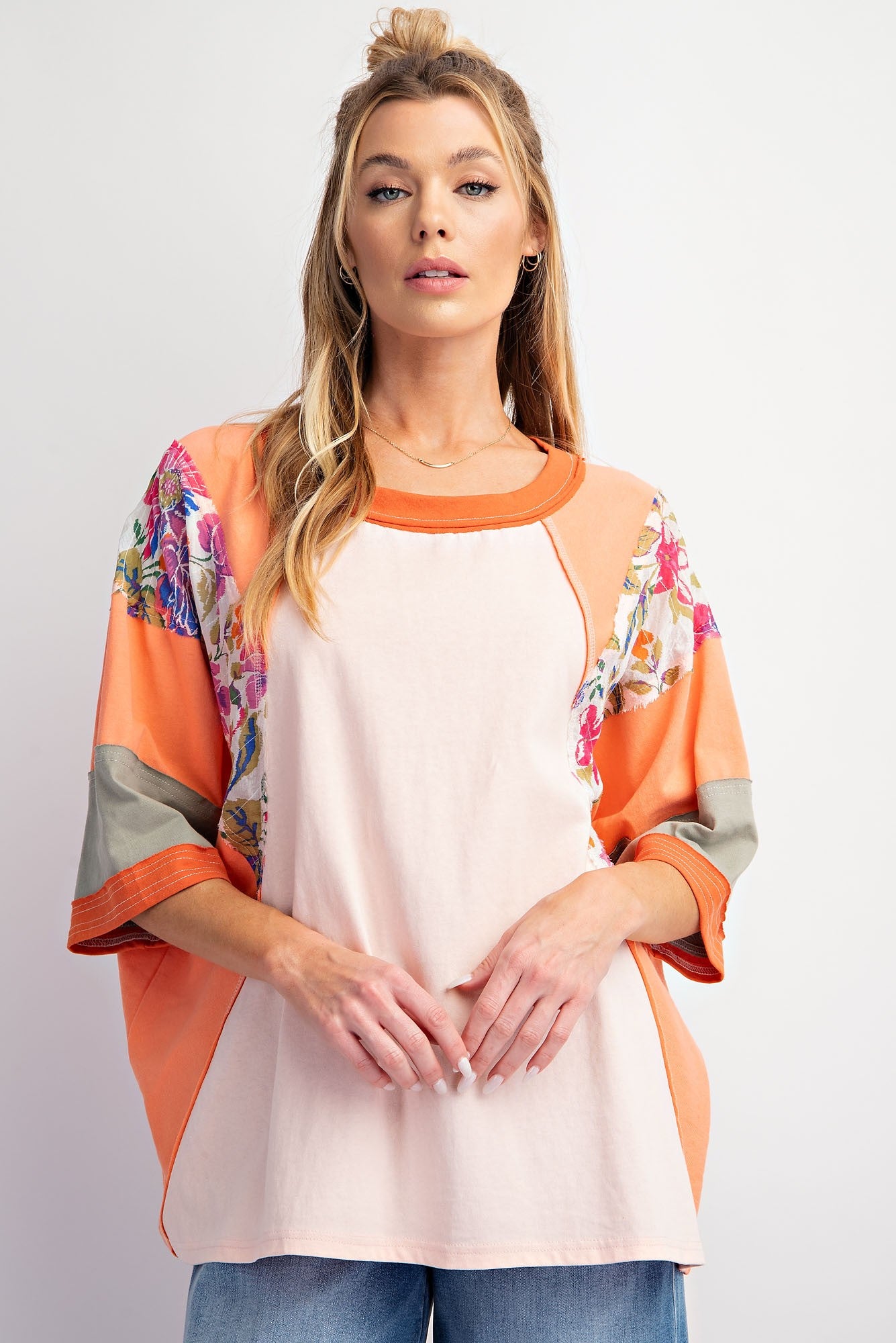 See Me Tunic Top - Coral Blush
