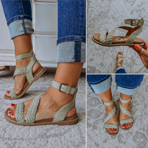Sylvie Braided Sandal - Sage