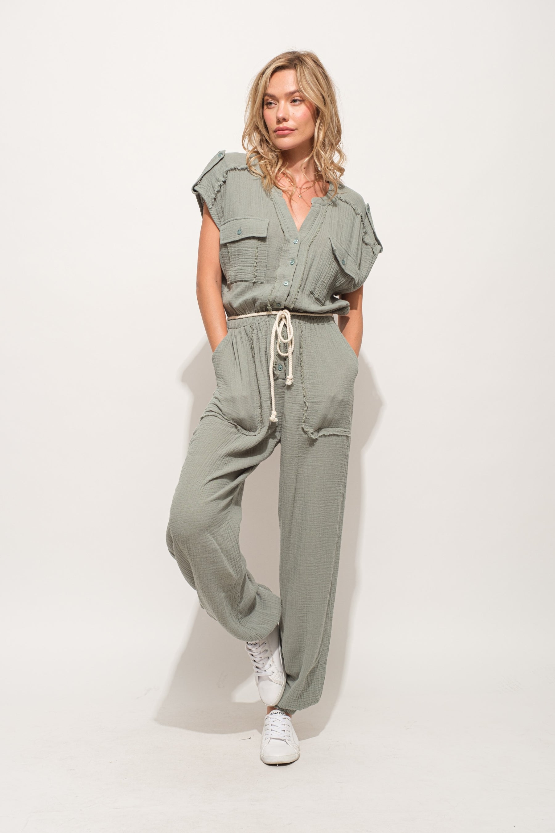 One More Time Utility Jumpsuit