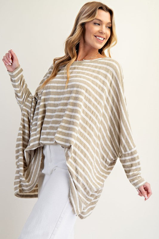 See My Whole Life Boxy Top - Faded Sage