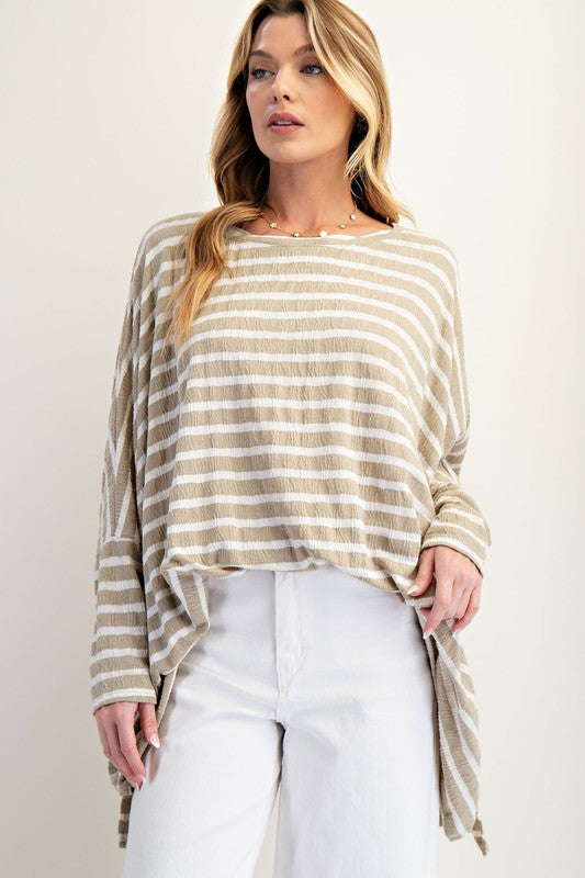 See My Whole Life Boxy Top - Faded Sage