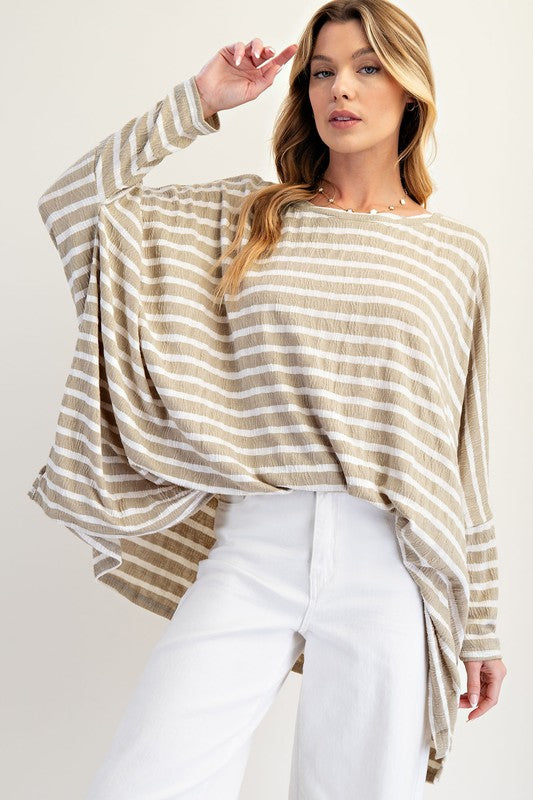 See My Whole Life Boxy Top - Faded Sage