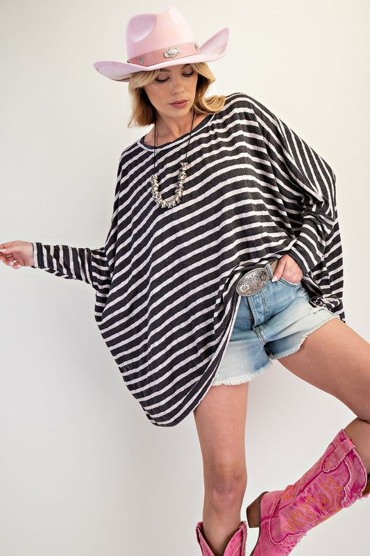 See My Whole Life Boxy Top - Grey