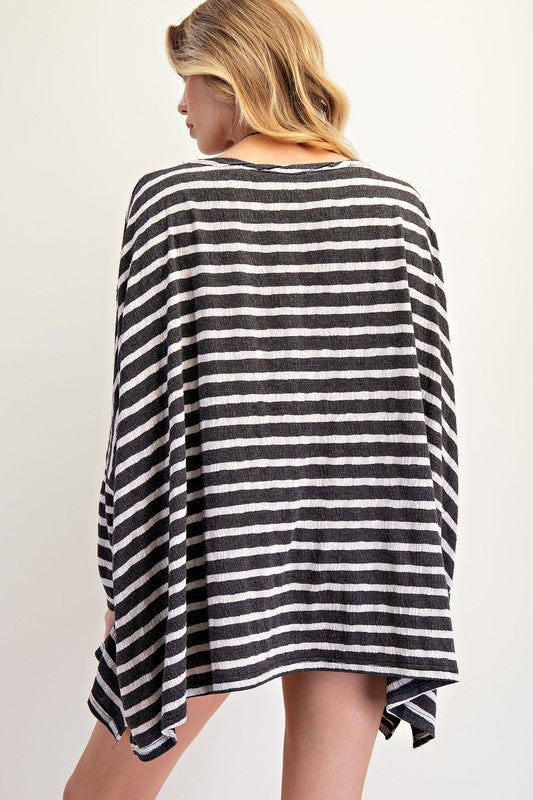 See My Whole Life Boxy Top - Grey