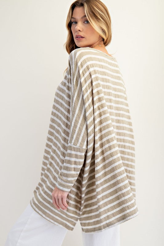 See My Whole Life Boxy Top - Faded Sage