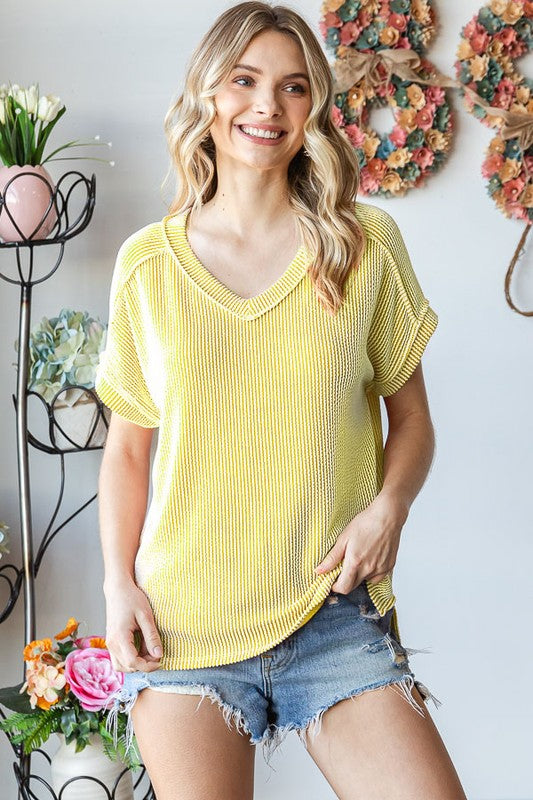 So Worth It Short Sleeve Tee - Citron