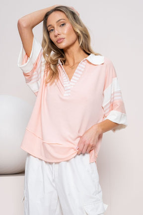 Something Felt Right Pullover - Light Pink