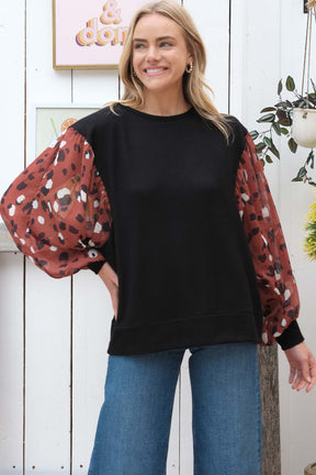 Tell Me You Love Me Blouse - Black