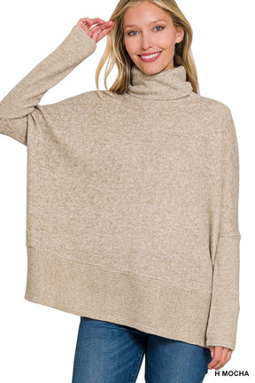 BLACK FRIDAY EXCLUSIVE! - Not Done Yet Turtleneck Sweater - Mocha