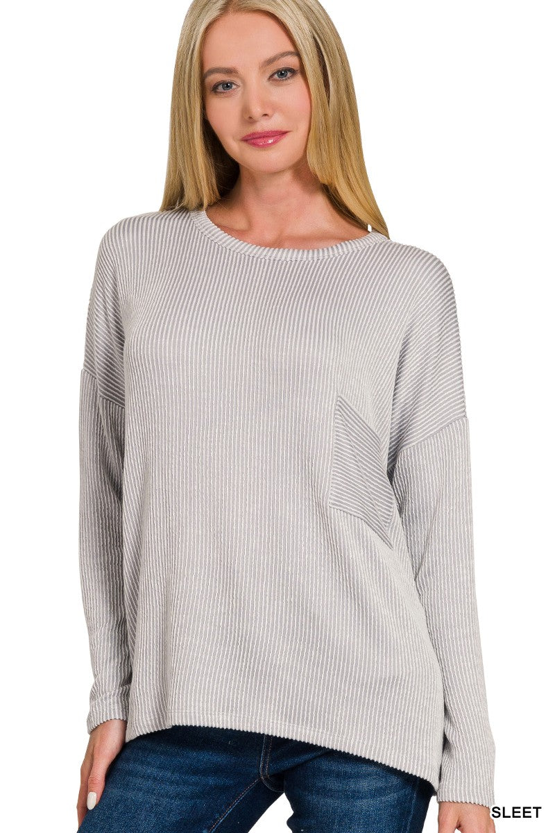Into The Night Pullover - Sleet