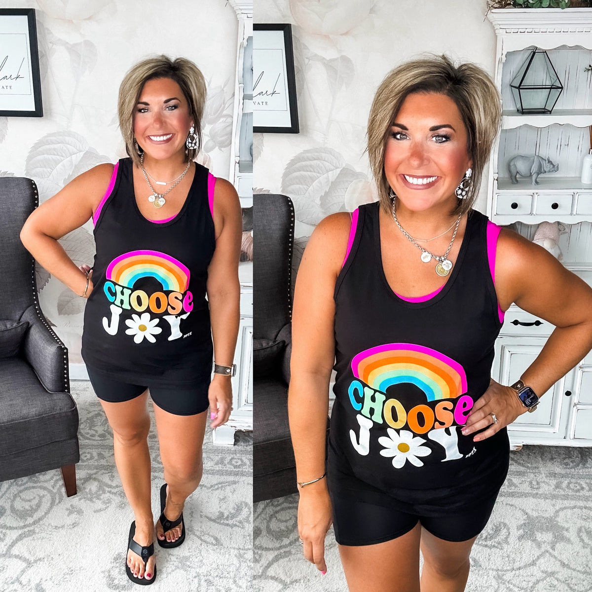 Choose Joy Graphic Tank