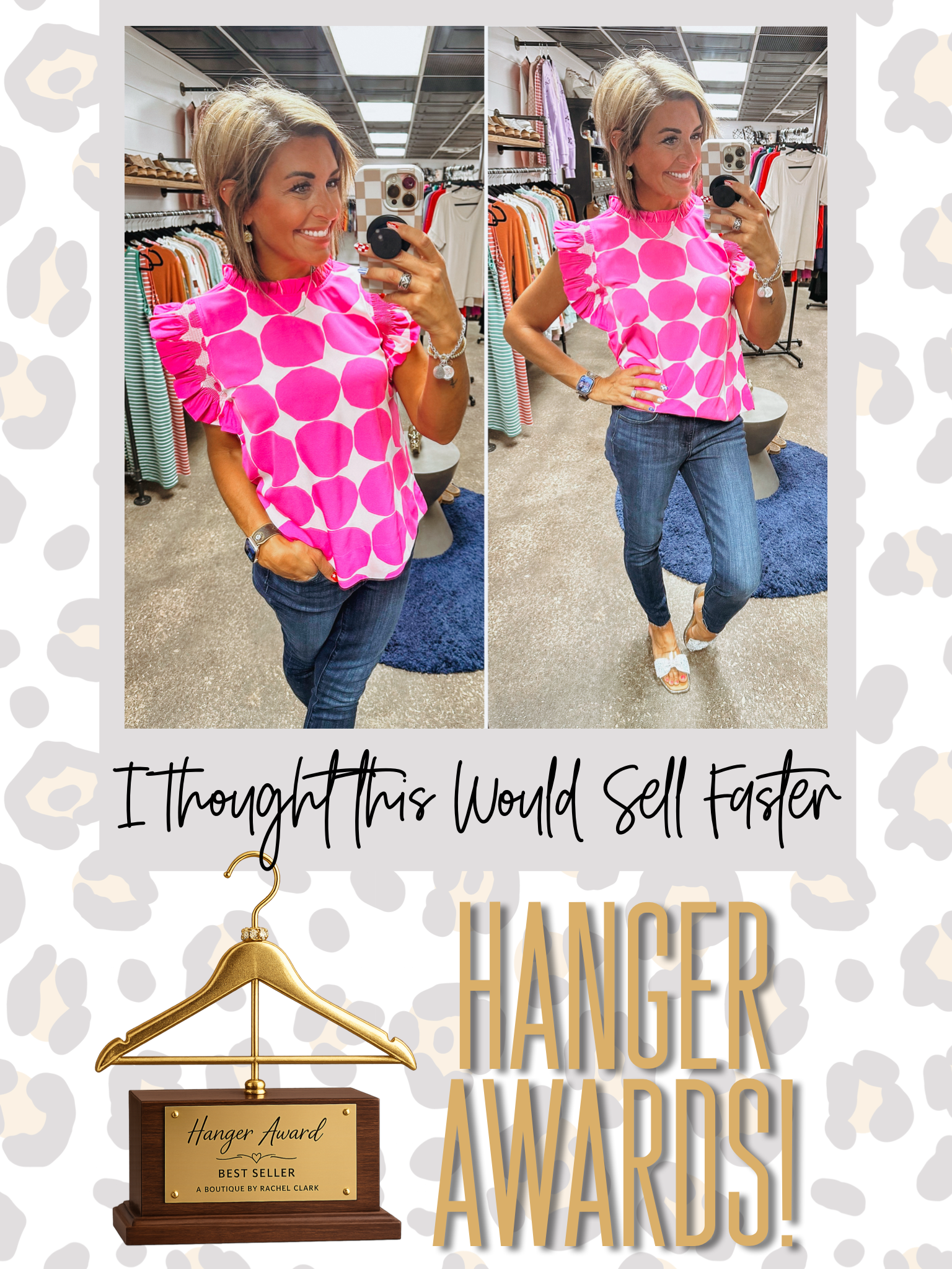 Out the Door Blouse - Hot Pink