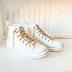 Cora High-Top Sneaker - White