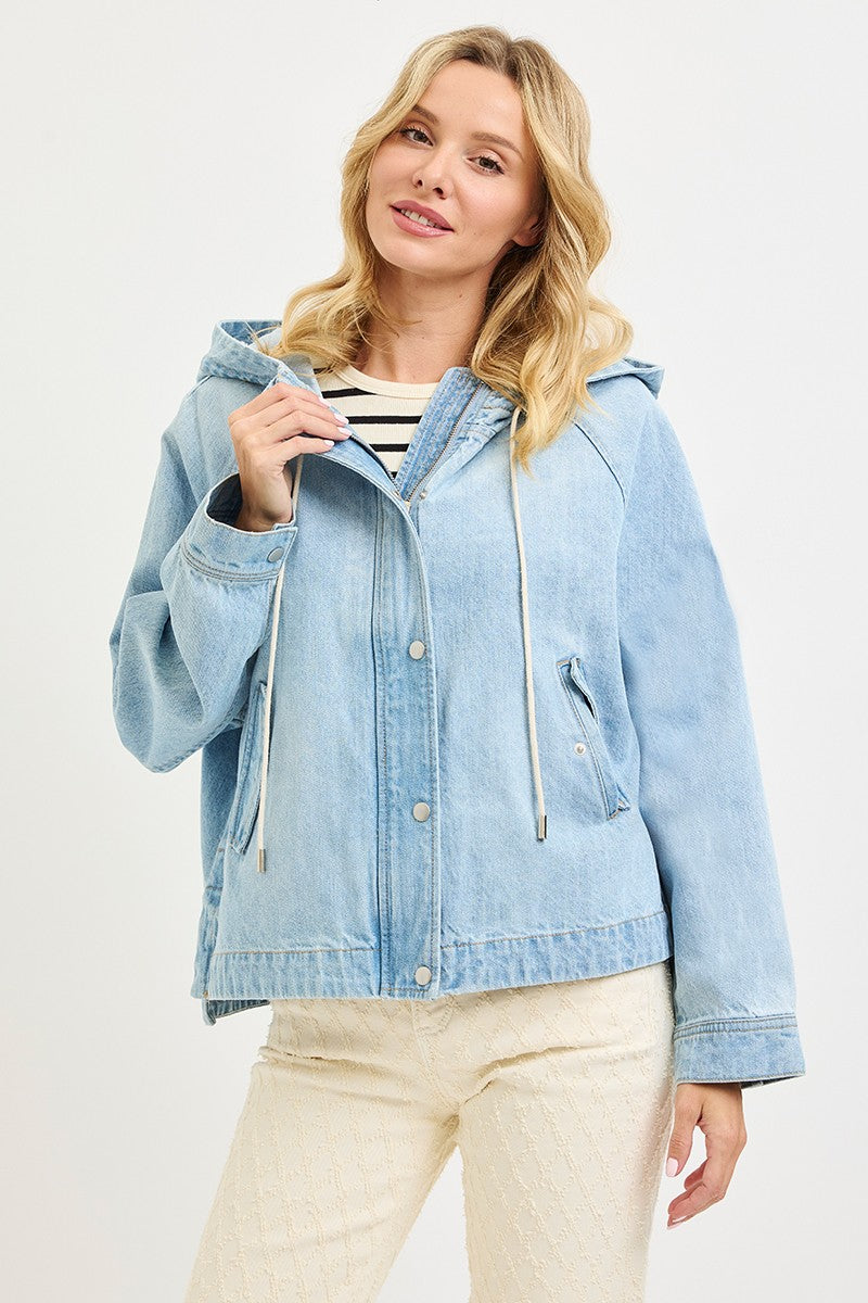 All That She Wants Hooded Jean Jacket