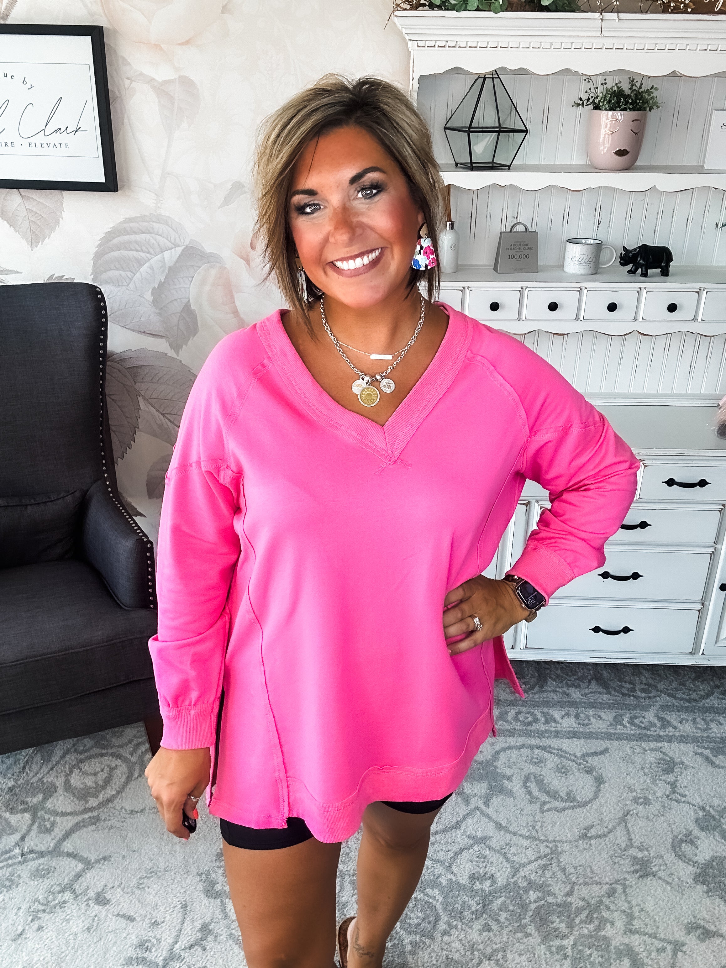 Show You What's Next Pullover - Pink