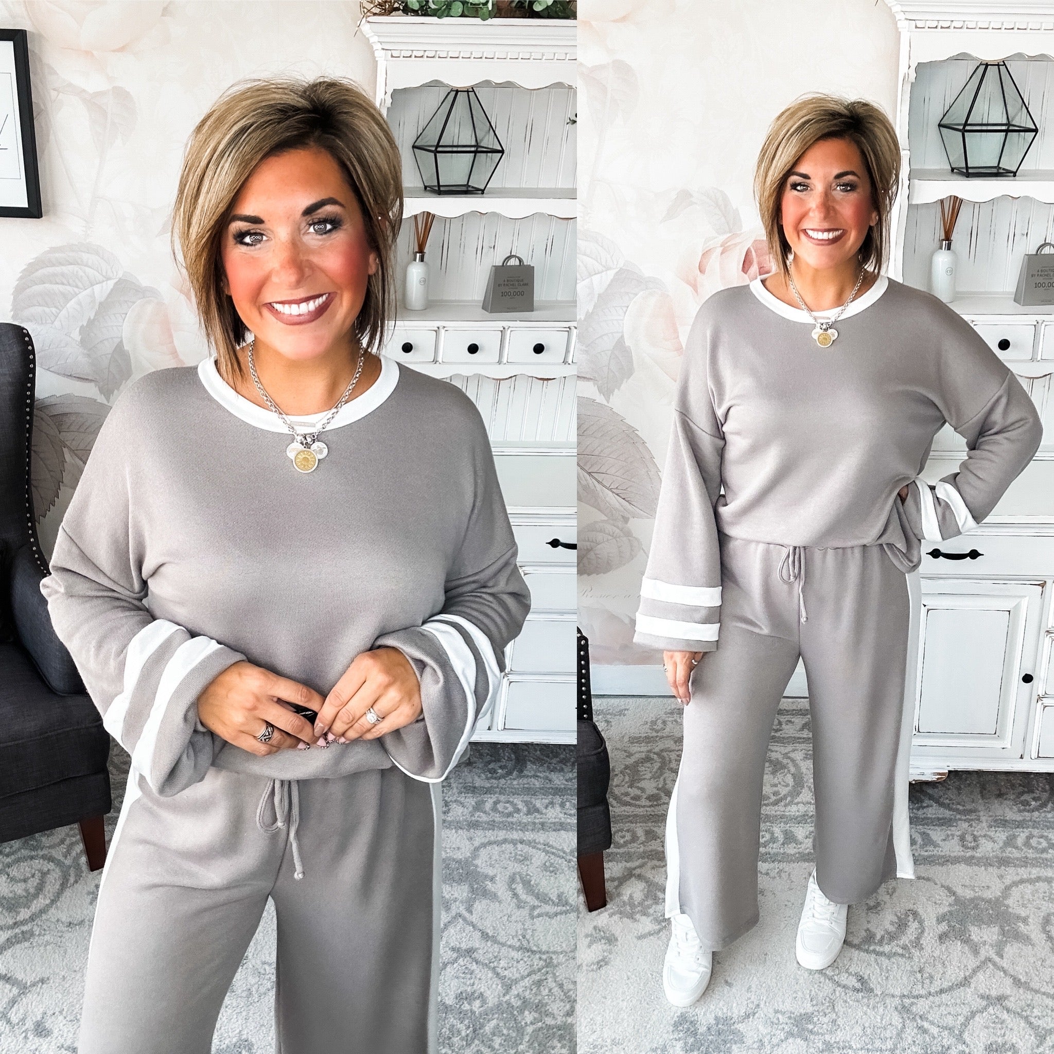 Want This Back Set - Grey