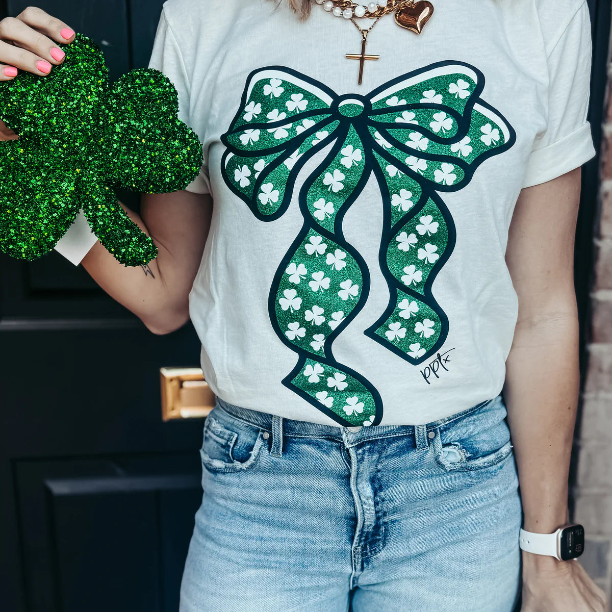 Shamrock Bow Tee