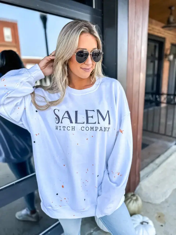 Salem Witch Company Paint Splatter Sweatshirt