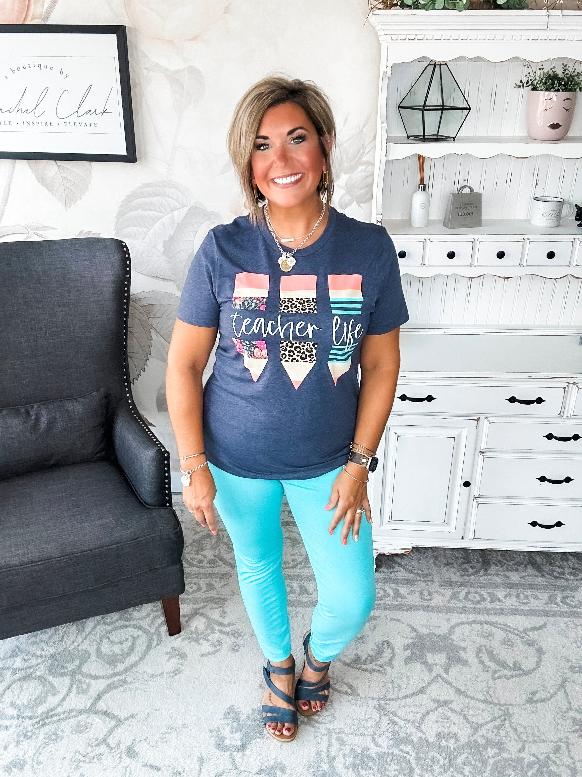 Teacher Life Graphic Tee